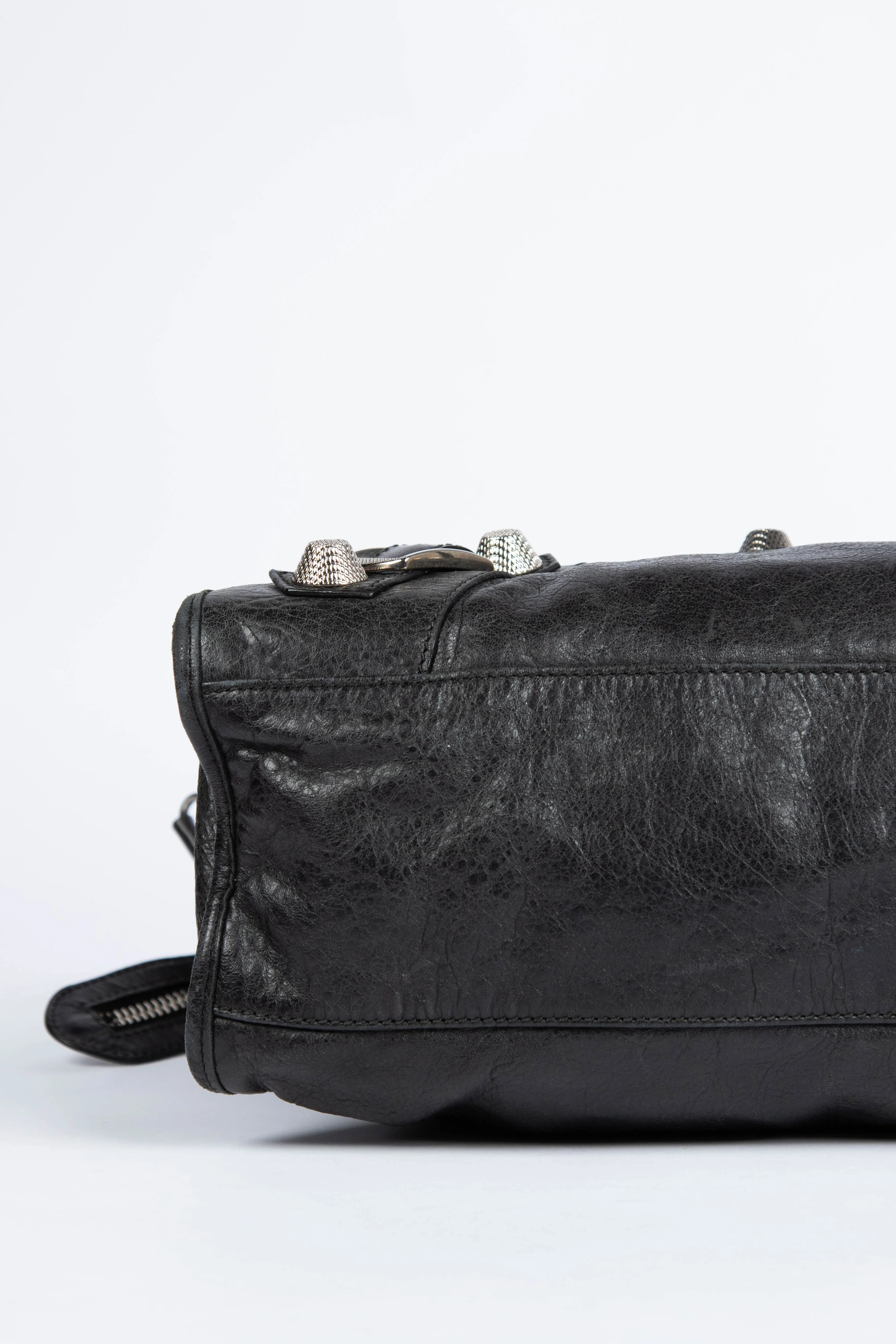 2000s Balenciaga Black Leather Giant 21 City Bag SHW