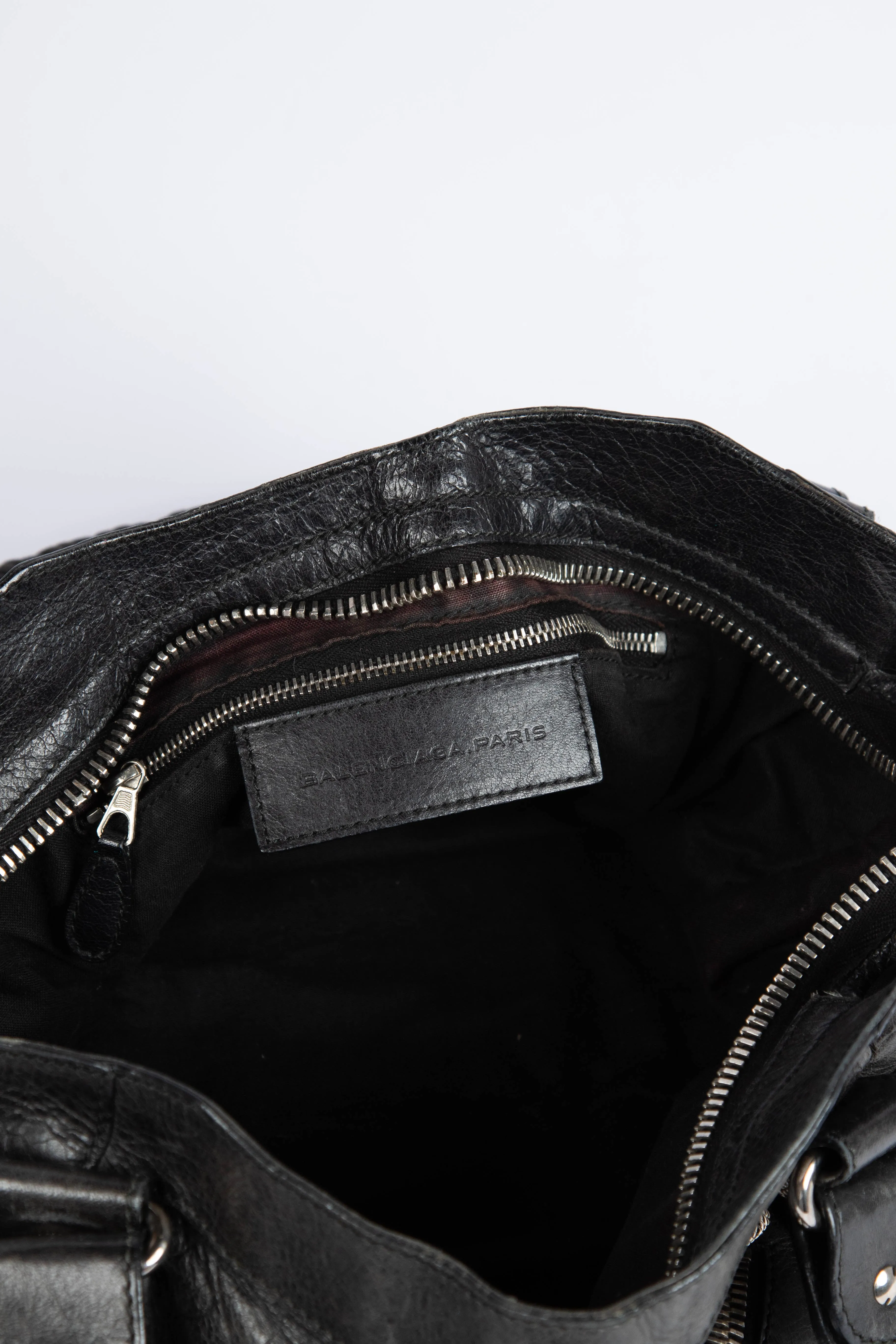 2000s Balenciaga Black Leather Giant 21 City Bag SHW