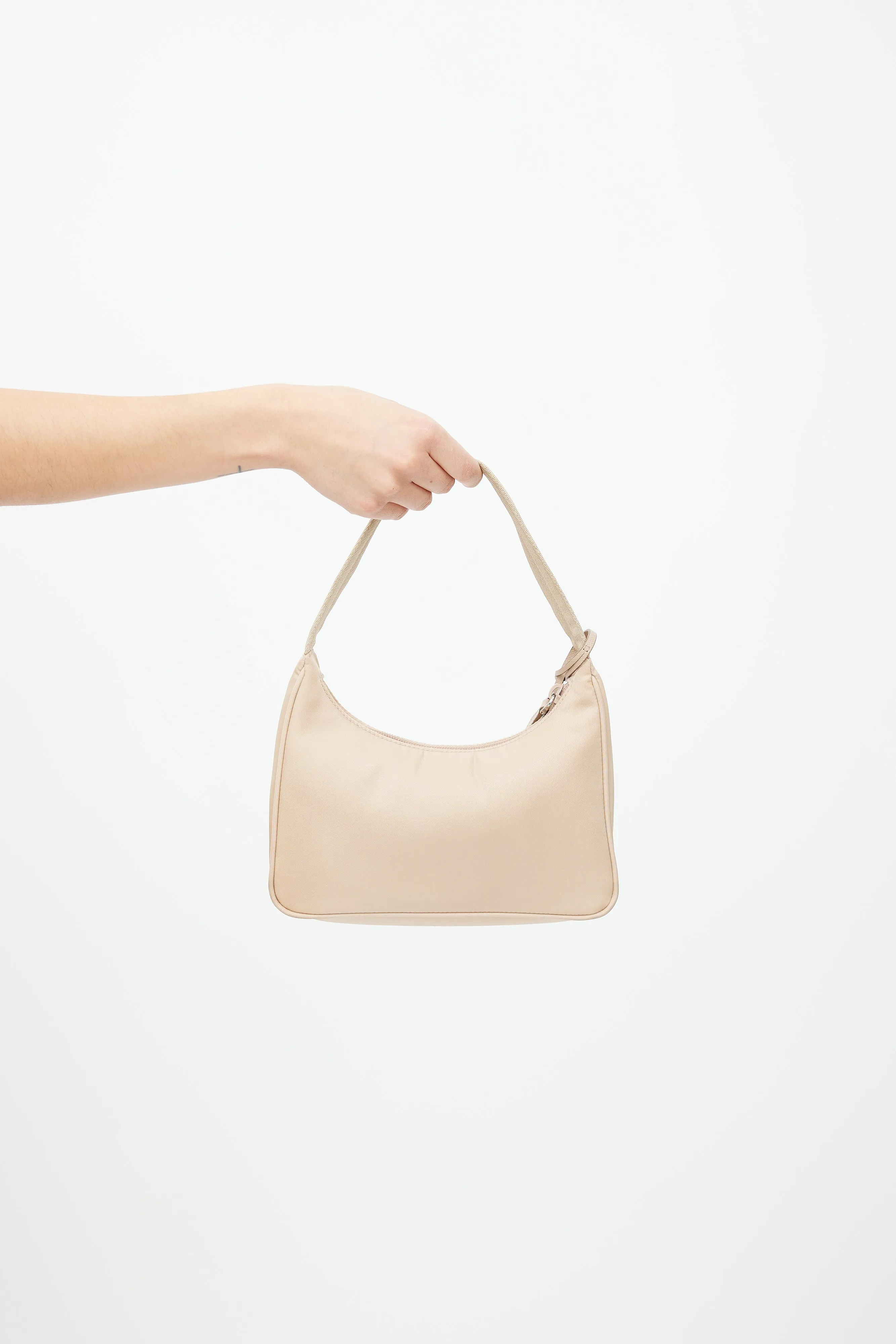 Beige Re-Nylon Re-Edition 2000 Mini Shoulder Bag