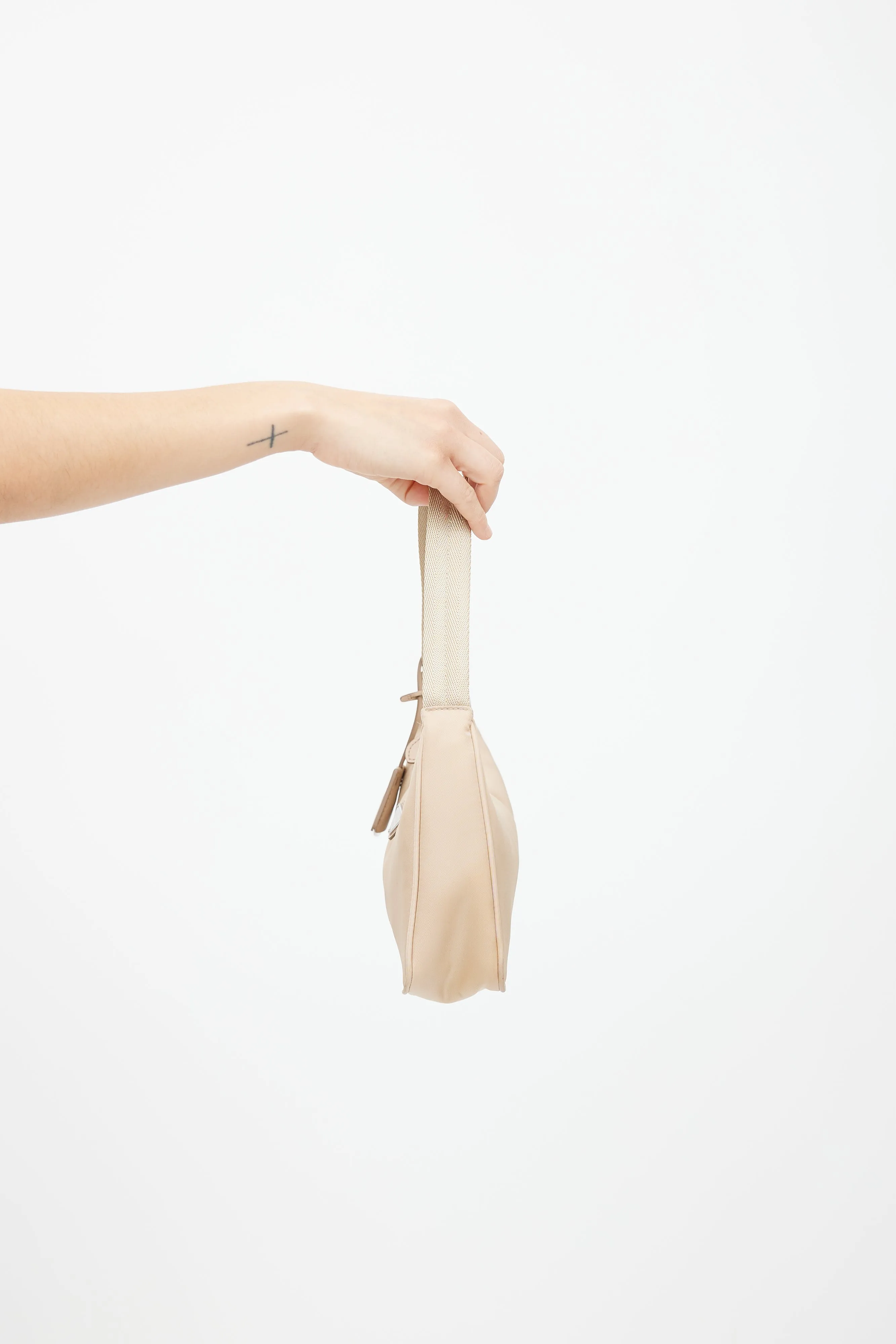 Beige Re-Nylon Re-Edition 2000 Mini Shoulder Bag