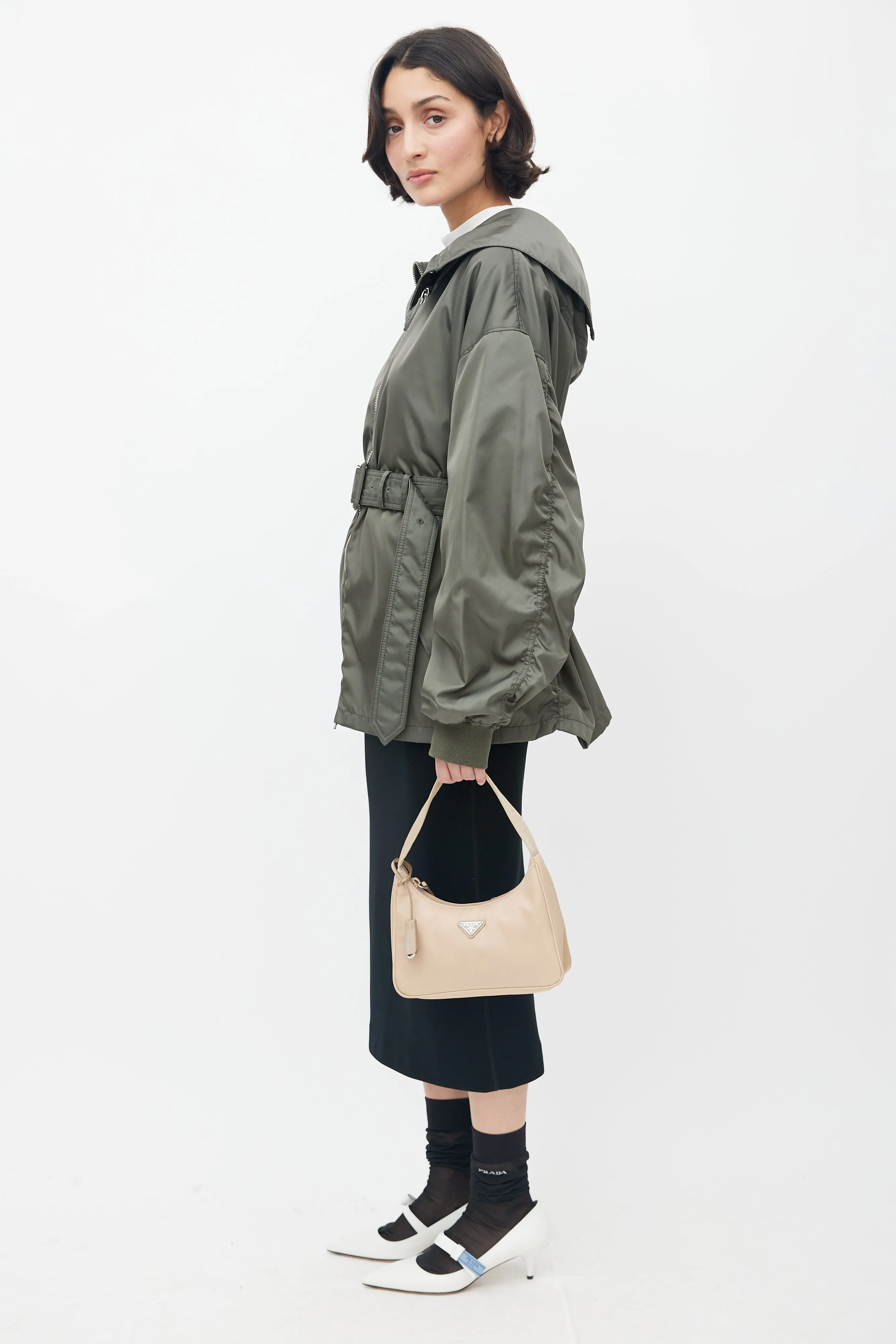 Beige Re-Nylon Re-Edition 2000 Mini Shoulder Bag