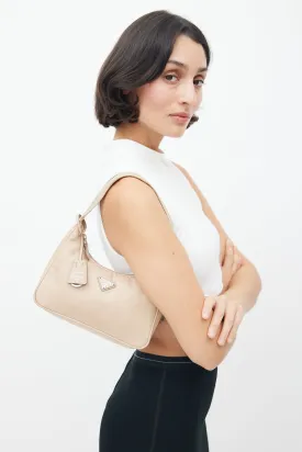 Beige Re-Nylon Re-Edition 2000 Mini Shoulder Bag