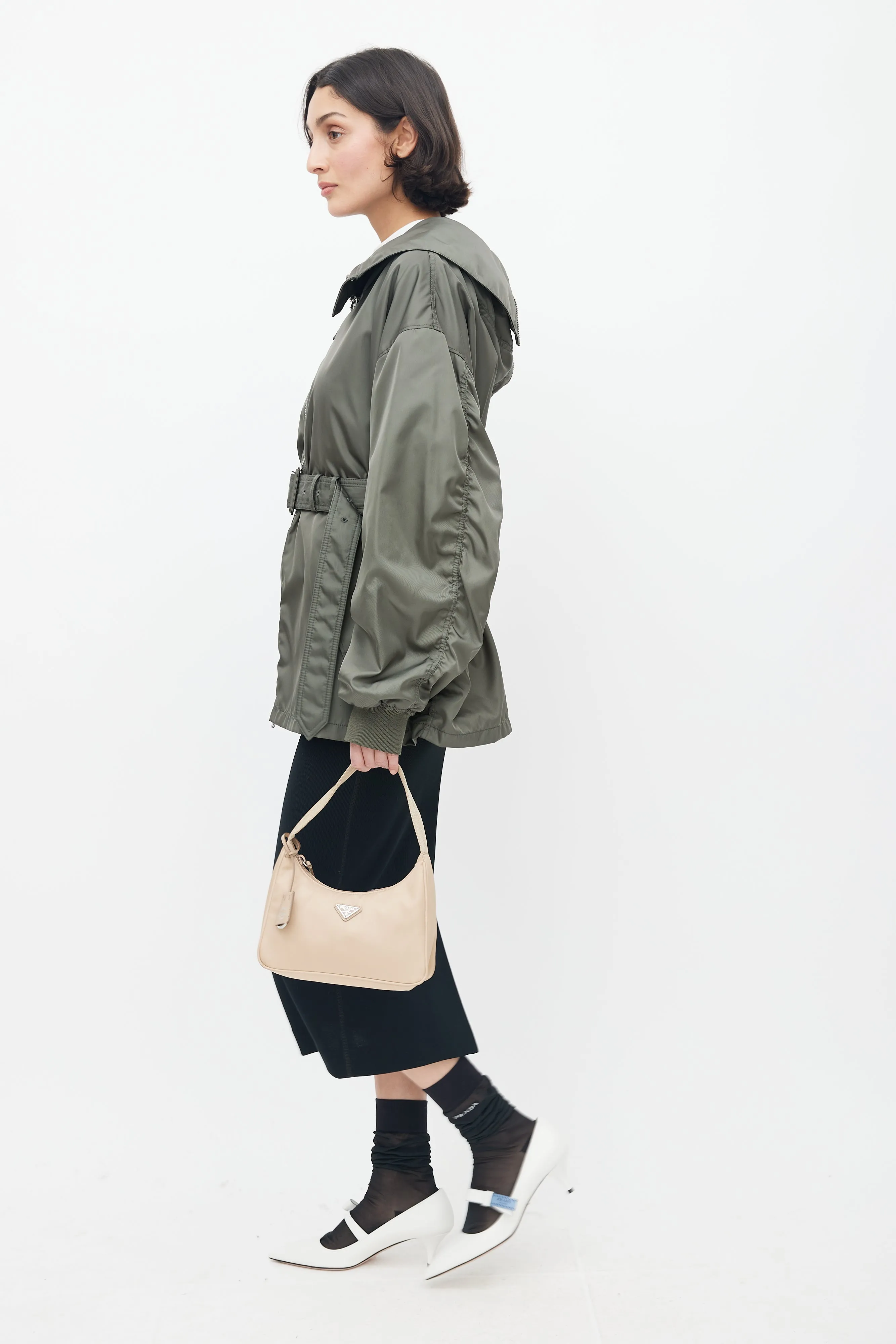 Beige Re-Nylon Re-Edition 2000 Mini Shoulder Bag