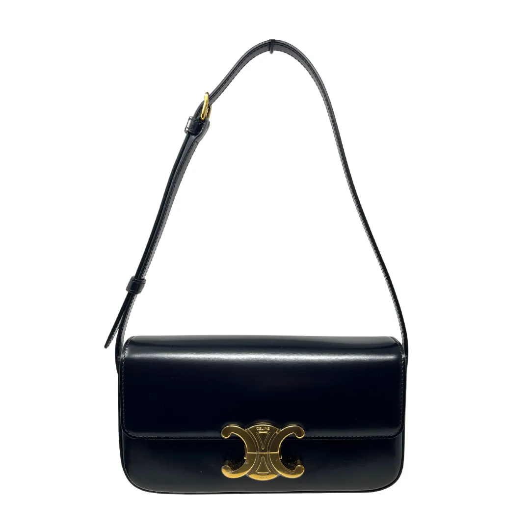 Celine Leather Claude Shoulder Bag