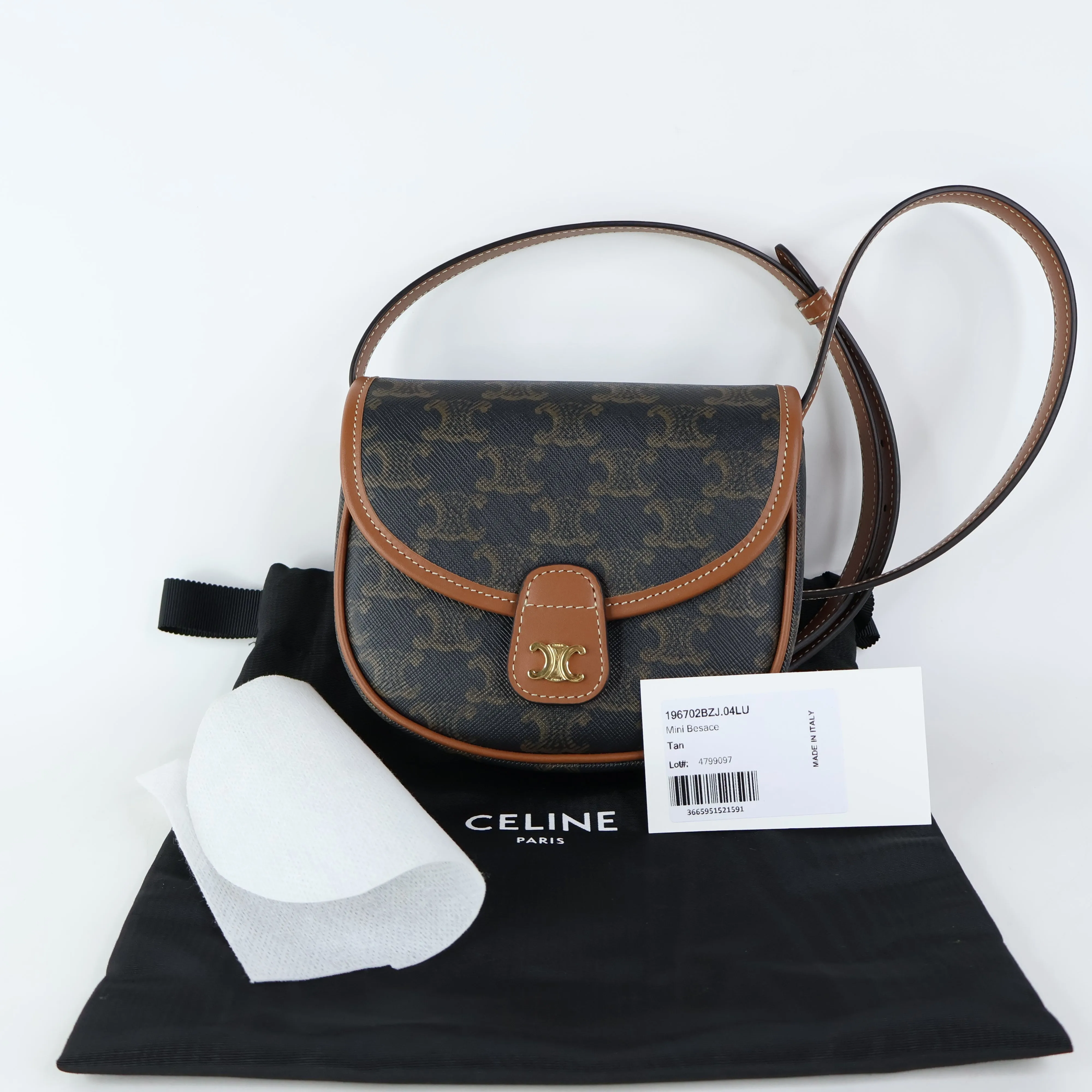 Celine Mini Besace Tan Triomphe