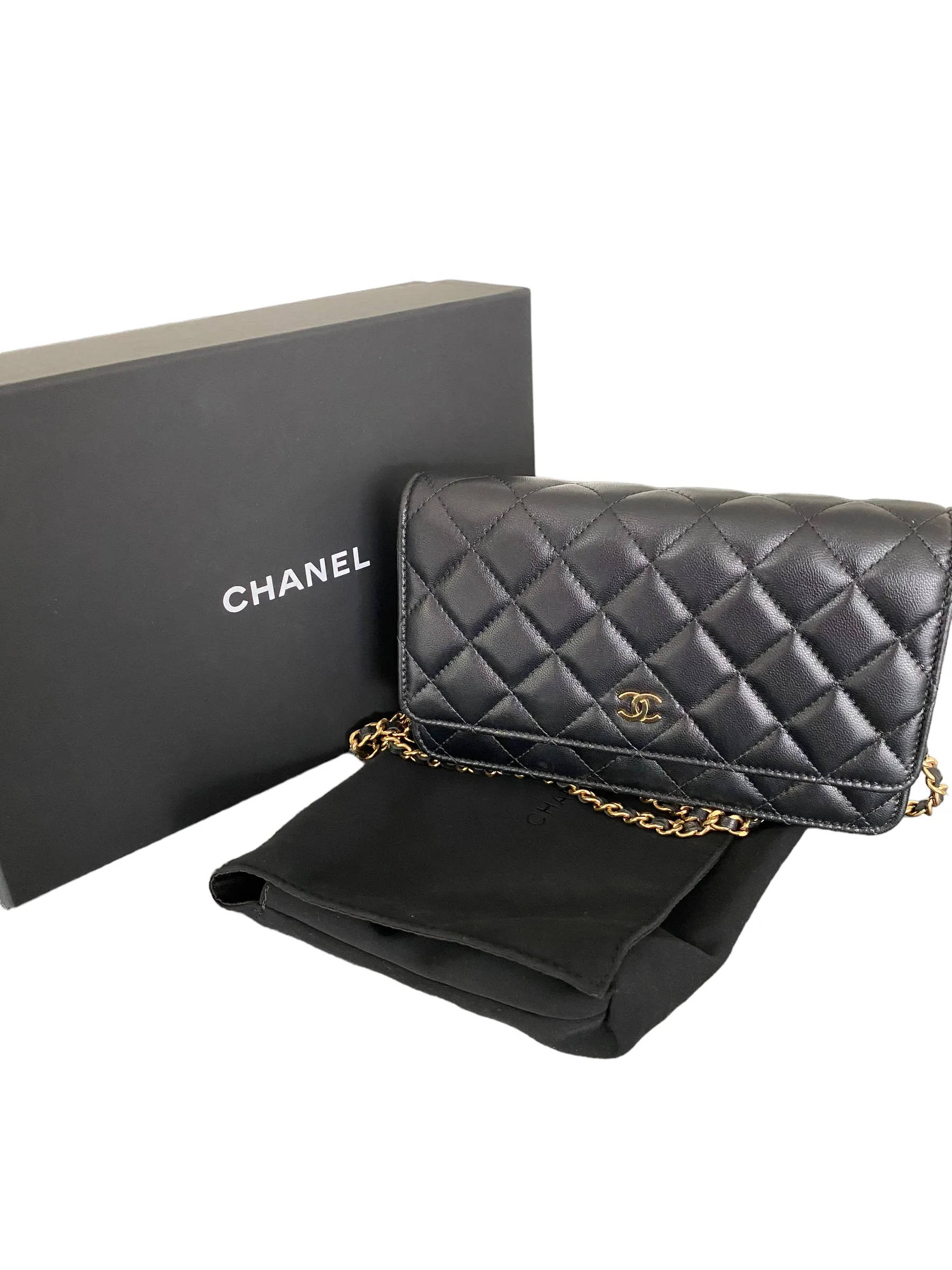 Chanel Black Wallet On Chain