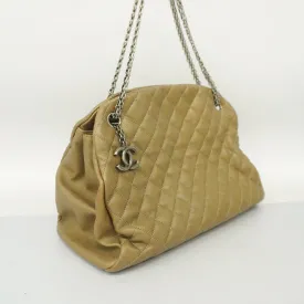 CHANEL  Matelasse Chain Shoulder Women's Leather Shoulder Bag Khaki