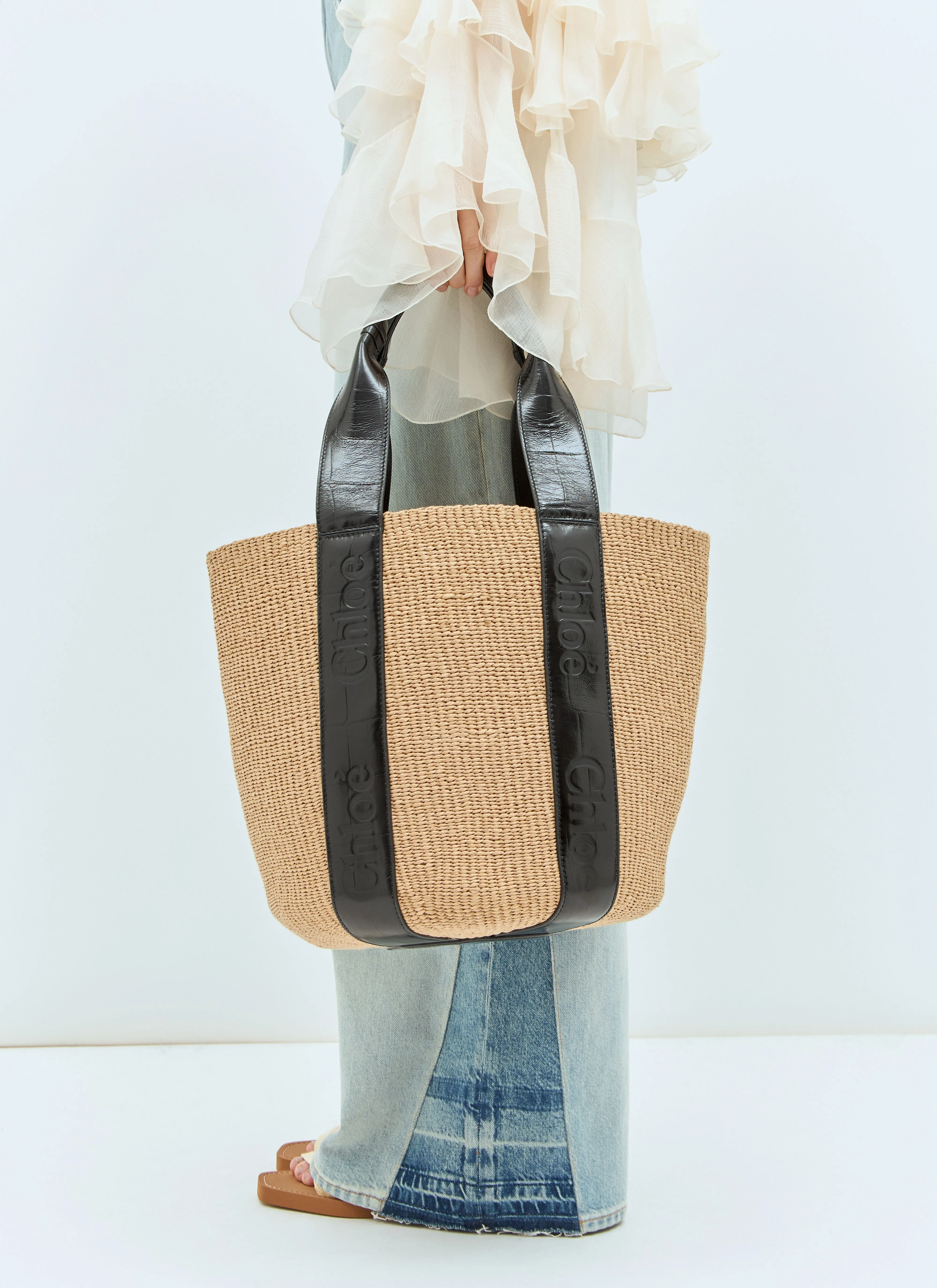 Chloé Women Large Woody Basket Tote