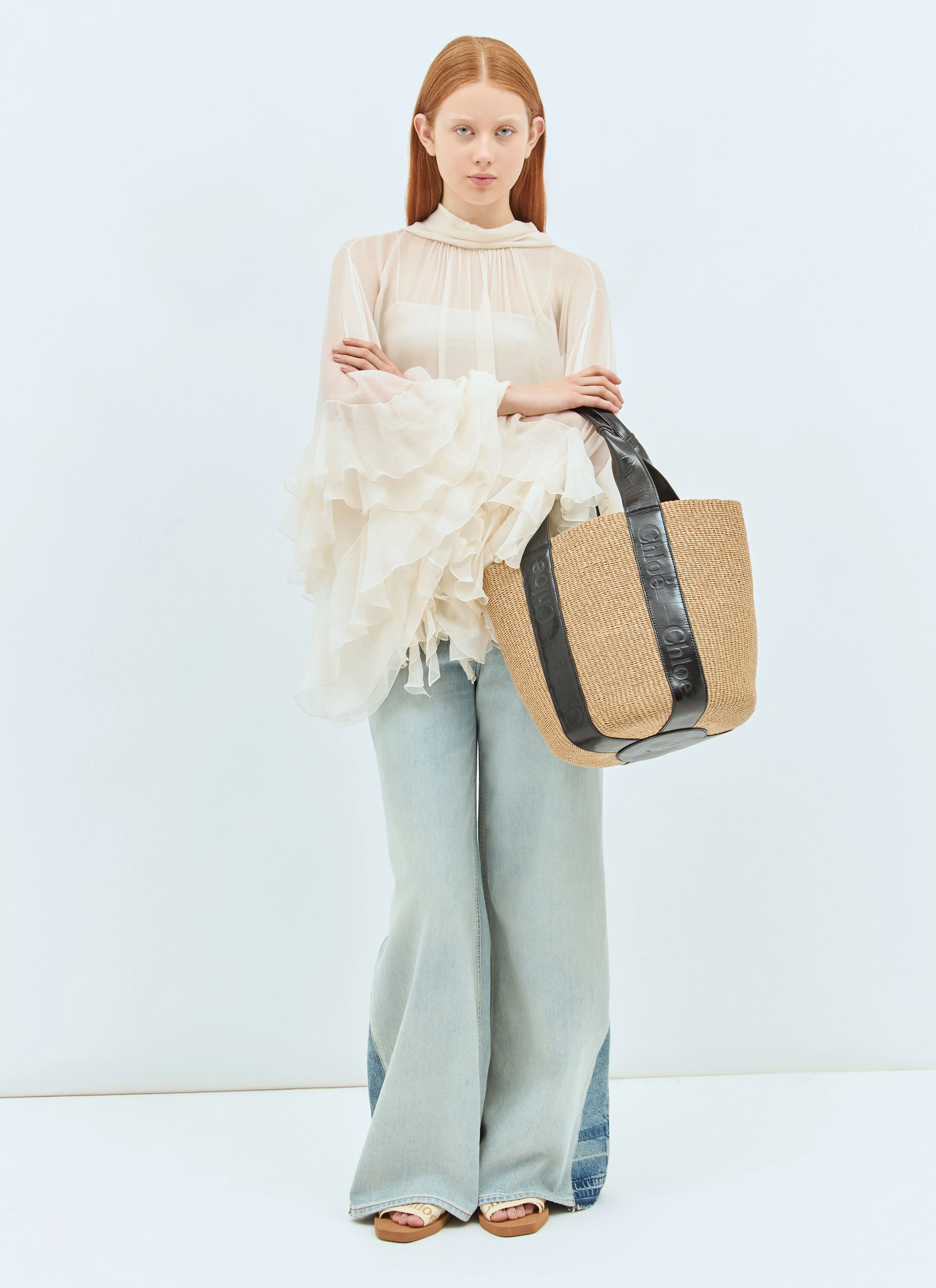 Chloé Women Large Woody Basket Tote