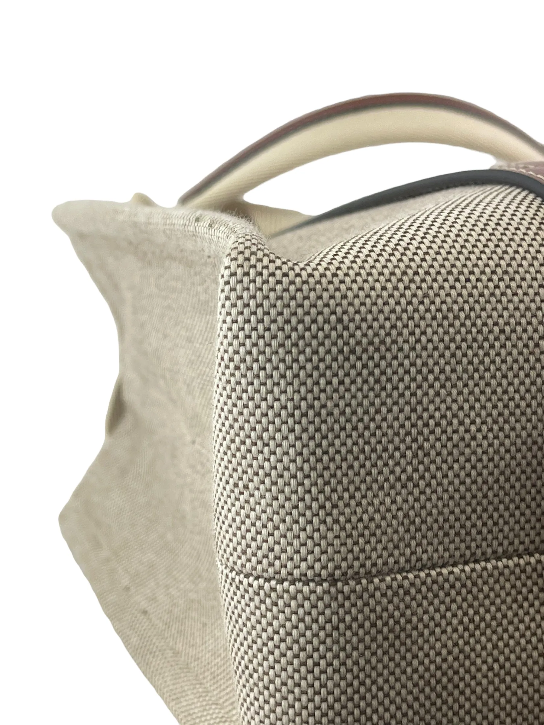 Chloe Cream Canvas "Woody" Medium Tote