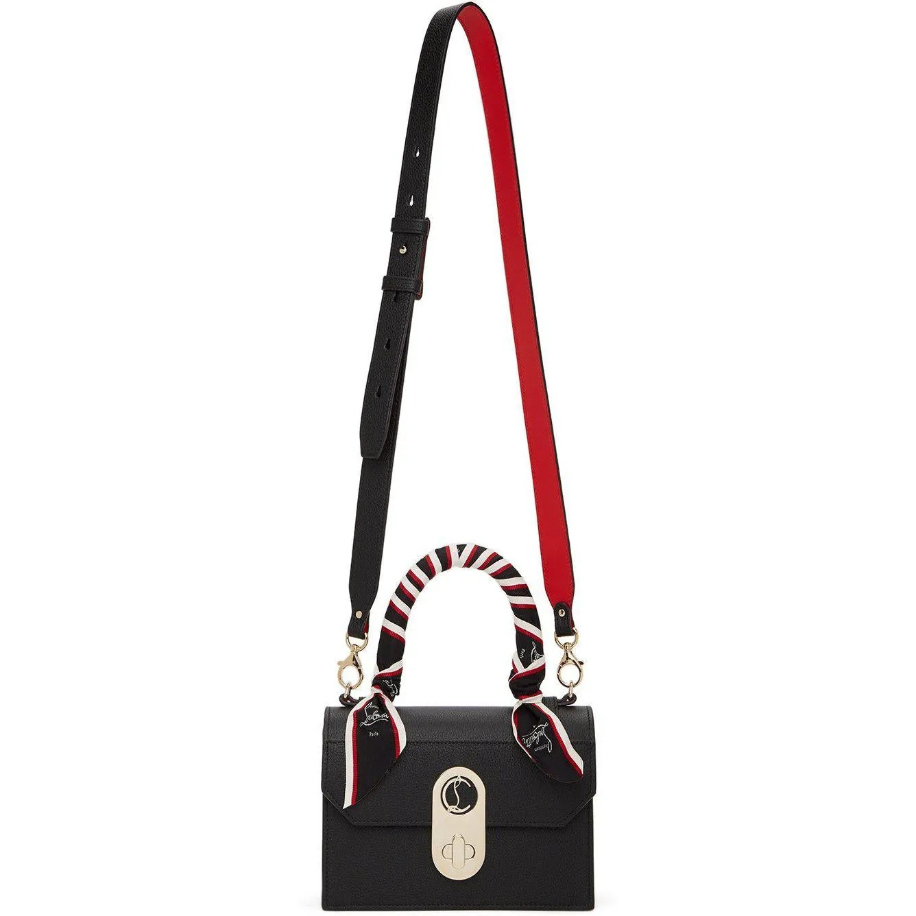 Christian Louboutin Black Small Elisa Top Handle Bag