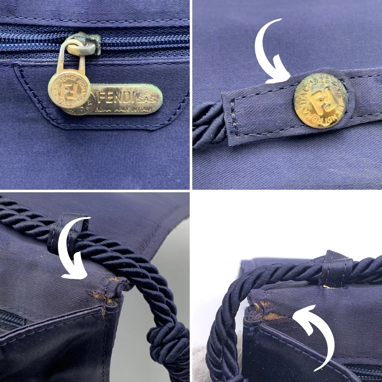 Fendi Vintage Cloth Shoulder Bag