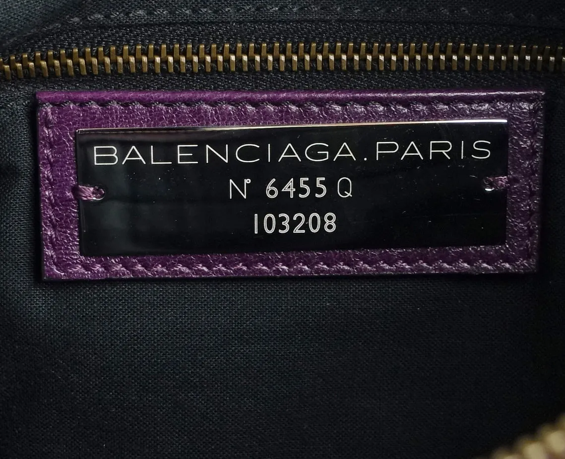 First Classic Studs Agneau Leather City Bag