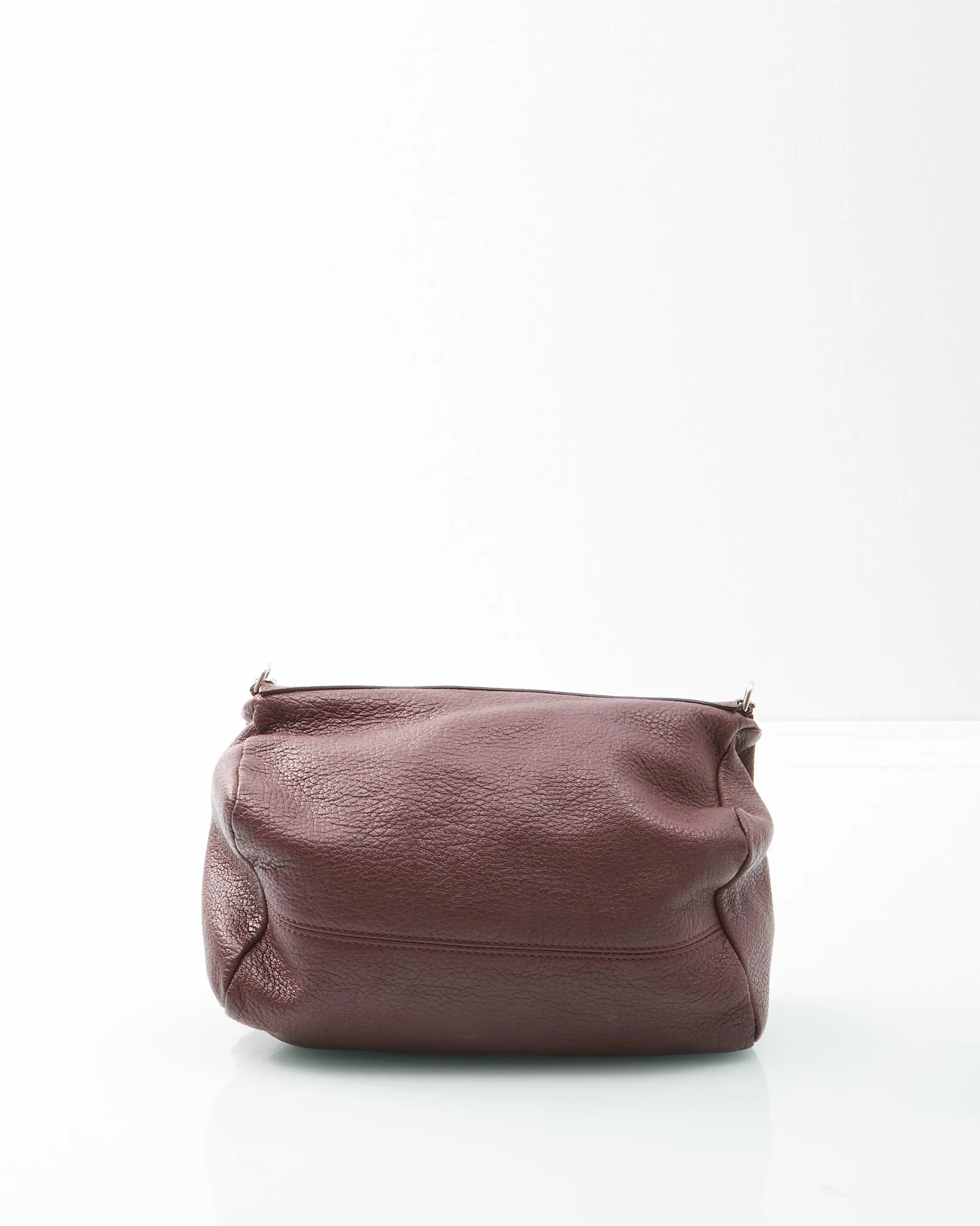 Givenchy Bordeaux Leather Mini Pandora Chain Crossbody Bag