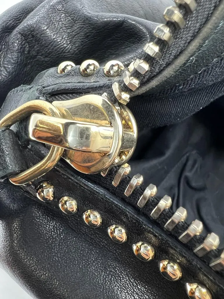 GIVENCHY LAMBSKIN LEATHER TINHAN LARGE HOBO BAG