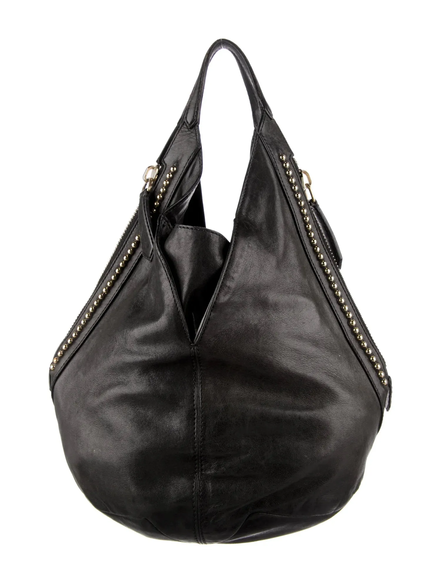 GIVENCHY LAMBSKIN LEATHER TINHAN LARGE HOBO BAG