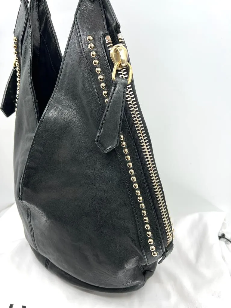 GIVENCHY LAMBSKIN LEATHER TINHAN LARGE HOBO BAG