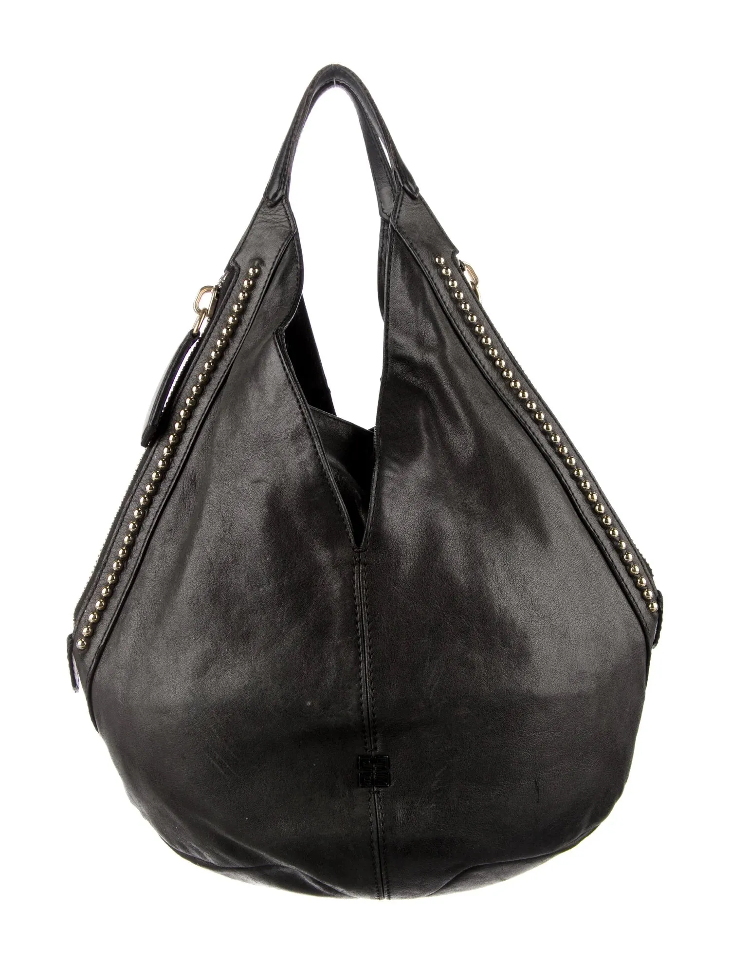 GIVENCHY LAMBSKIN LEATHER TINHAN LARGE HOBO BAG