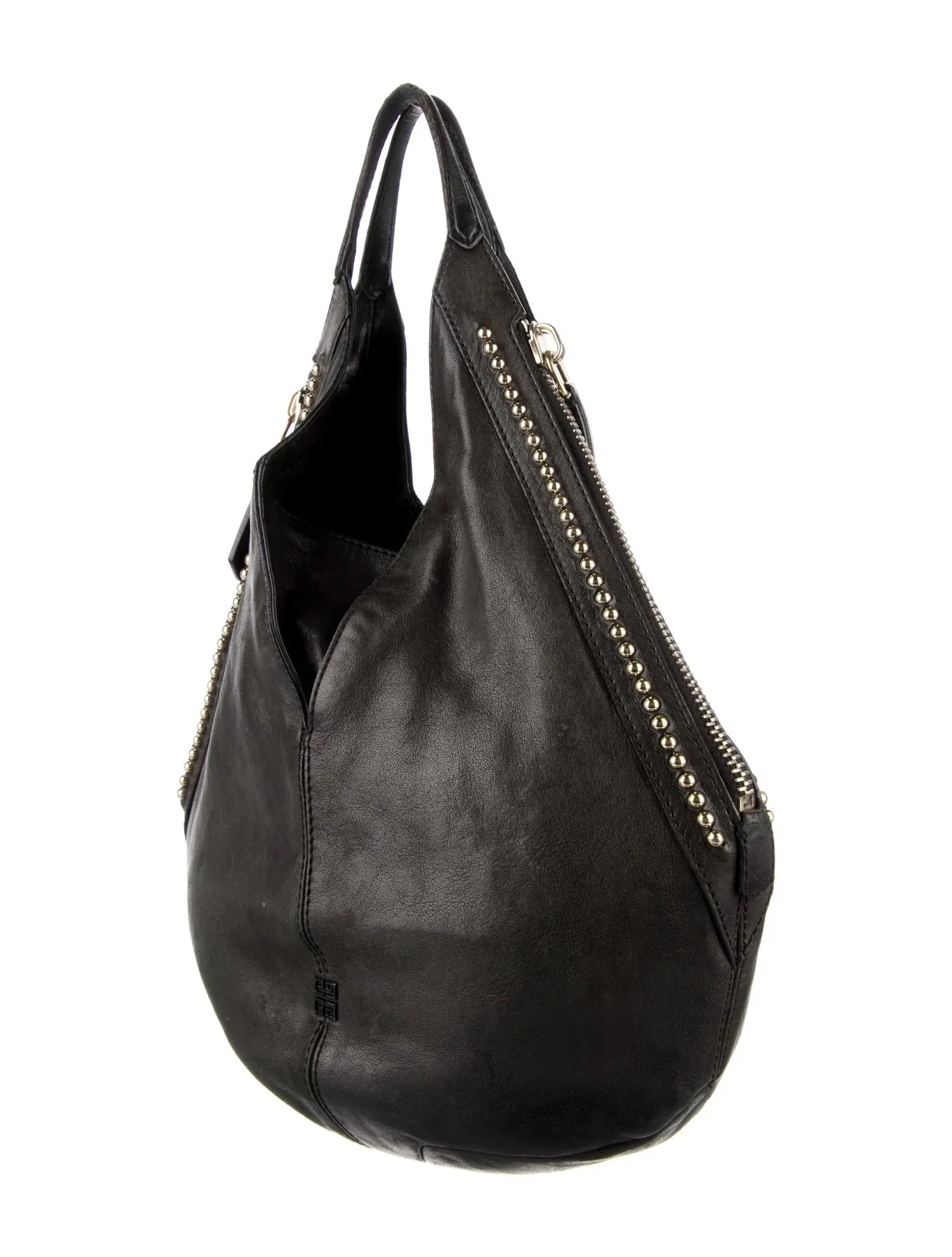 GIVENCHY LAMBSKIN LEATHER TINHAN LARGE HOBO BAG