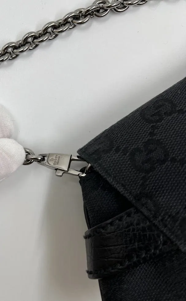 Gucci Horsebit 1955 Canvas Shoulder Bag