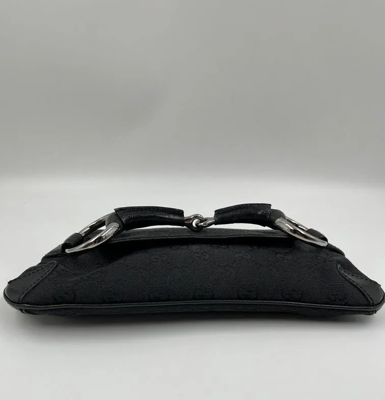 Gucci Horsebit 1955 Canvas Shoulder Bag