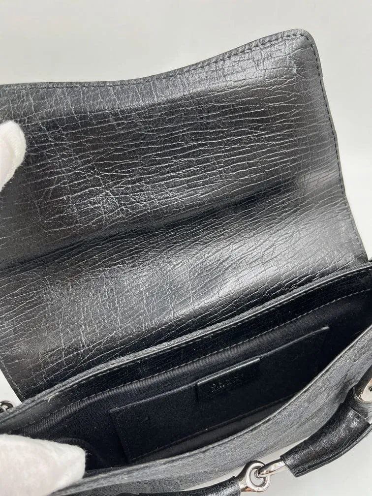 Gucci Horsebit 1955 Canvas Shoulder Bag