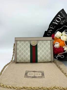 GUCCI Ophidia GG Small Chain Sling Bag For Lady