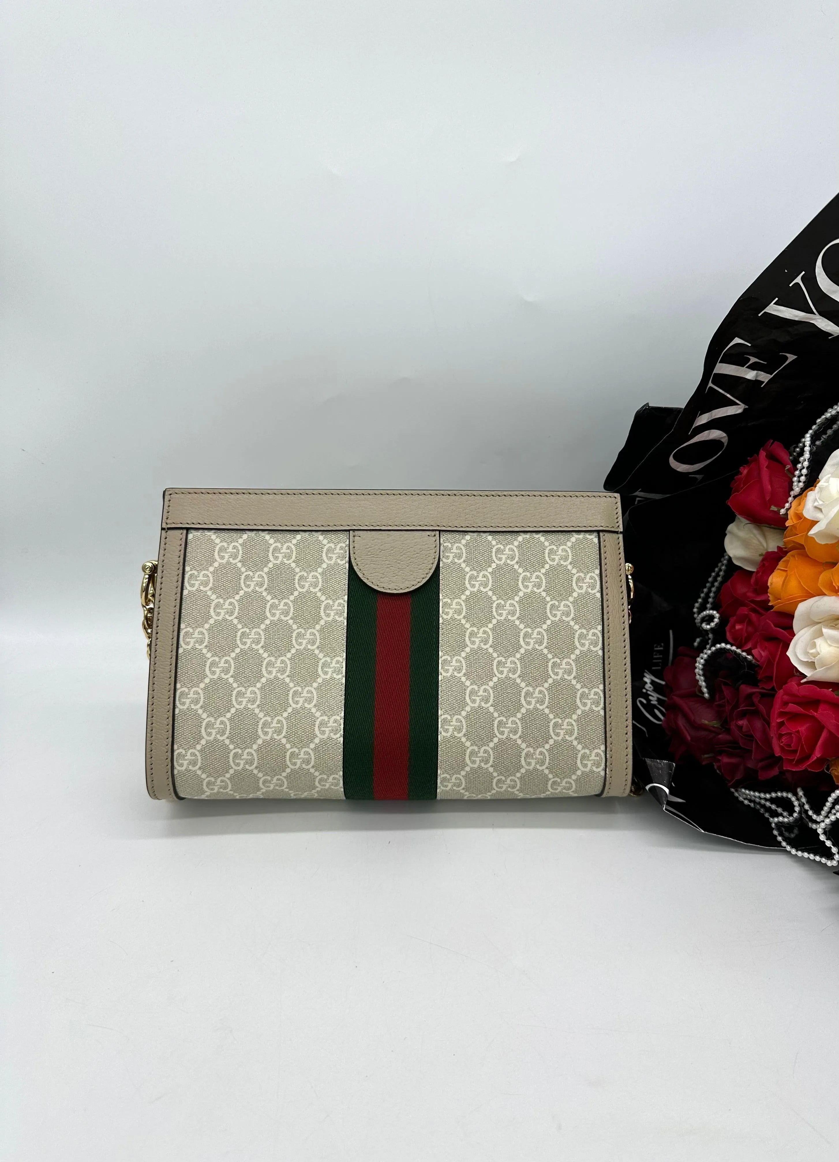 GUCCI Ophidia GG Small Chain Sling Bag For Lady