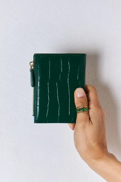 Hazel Blues® |  David Jones Texture PU Leather Mini Wallet