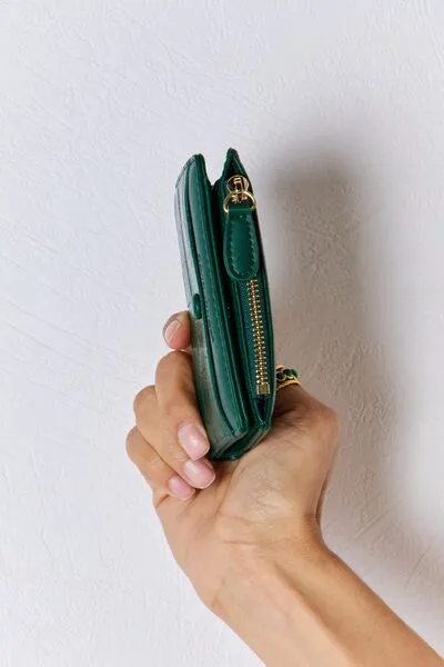 Hazel Blues® |  David Jones Texture PU Leather Mini Wallet