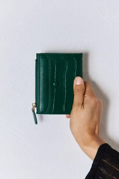 Hazel Blues® |  David Jones Texture PU Leather Mini Wallet