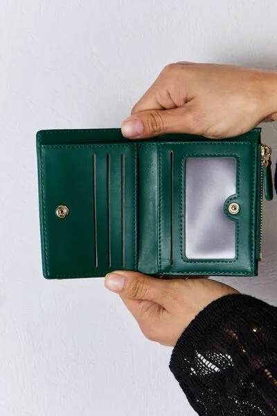Hazel Blues® |  David Jones Texture PU Leather Mini Wallet