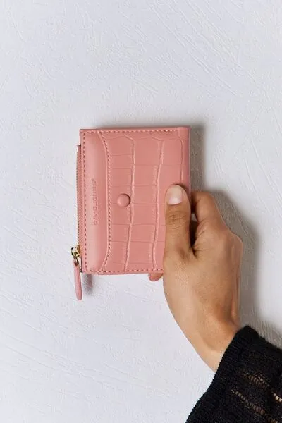 Hazel Blues® |  David Jones Texture PU Leather Mini Wallet