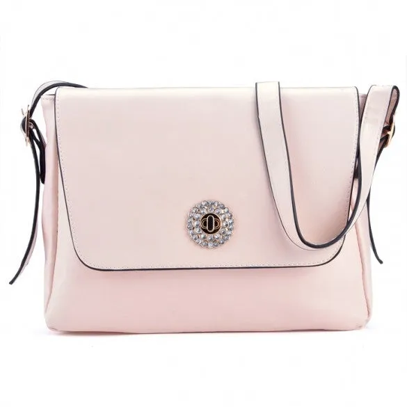 Korea Women's Sweet Style Candy Color Diamond Single Shoulder Bag Message Bag