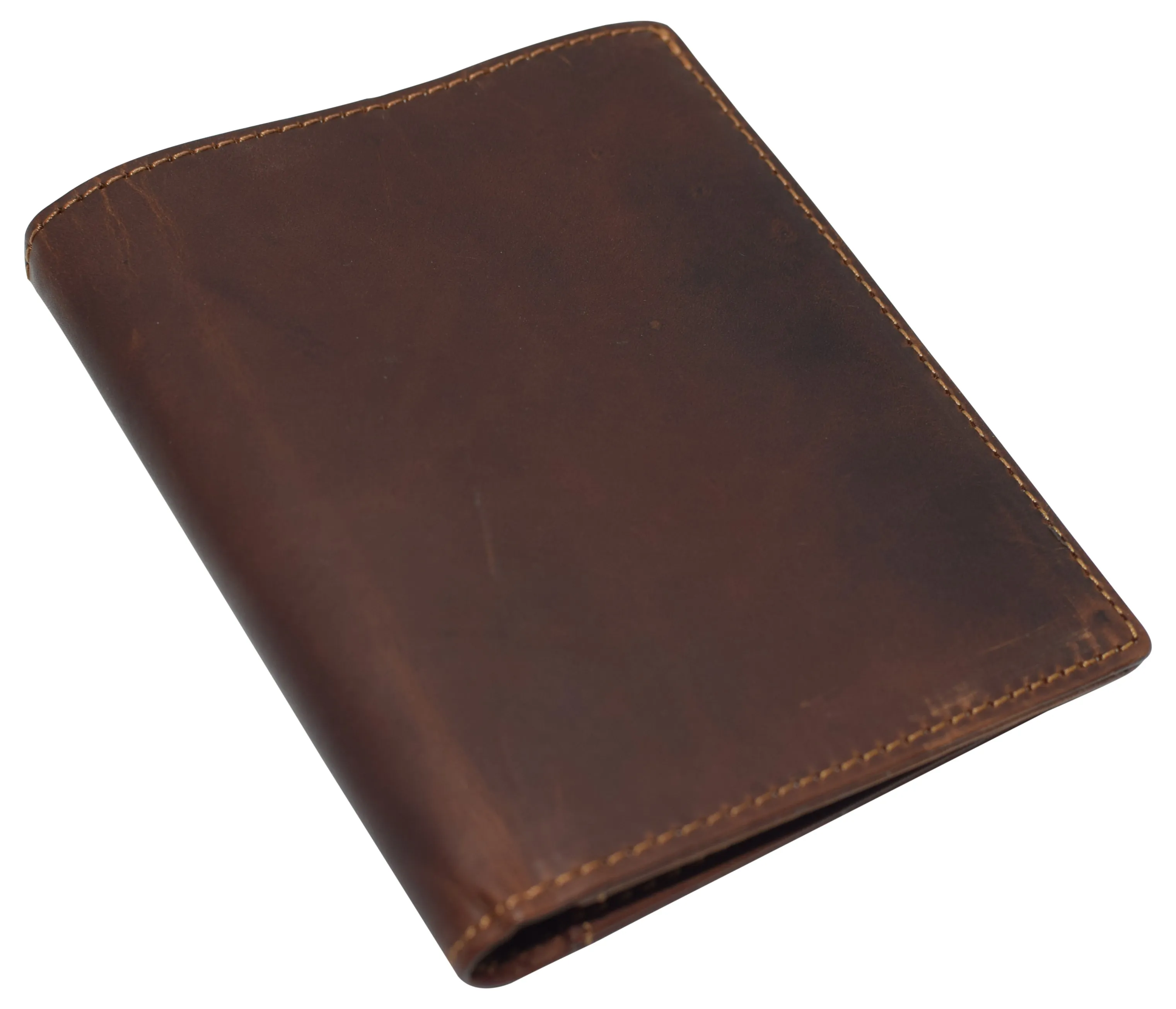 Mens Slim Bifold Vintage Leather Wallet RFID Blocking Vertical Credit Card Slots Holder Wallets for Men