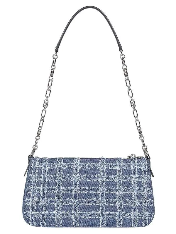 Michael Kors Empire Frayed Cotton Bag in Denim