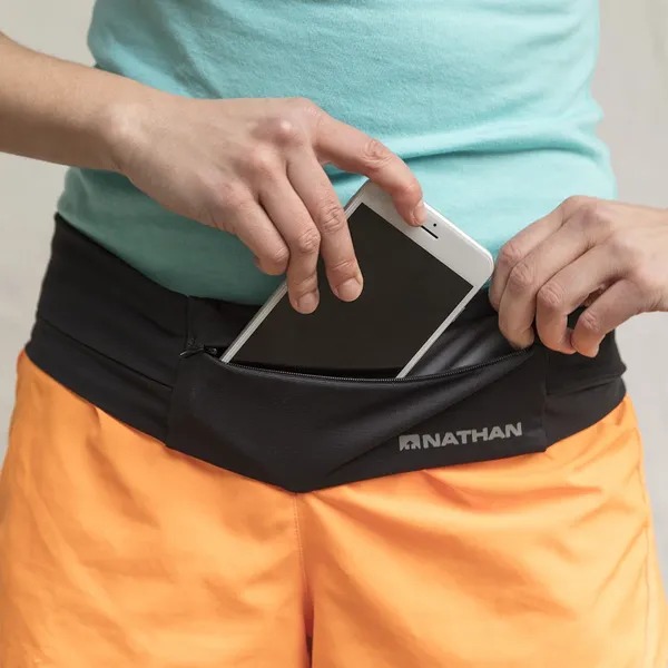 Nathan Zipster Lite Running Storage Bag - True Navy & Rose Gold