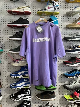 NEW Balenciaga Caps Vintage Tee - Purple Size XXS (fits like a Large)