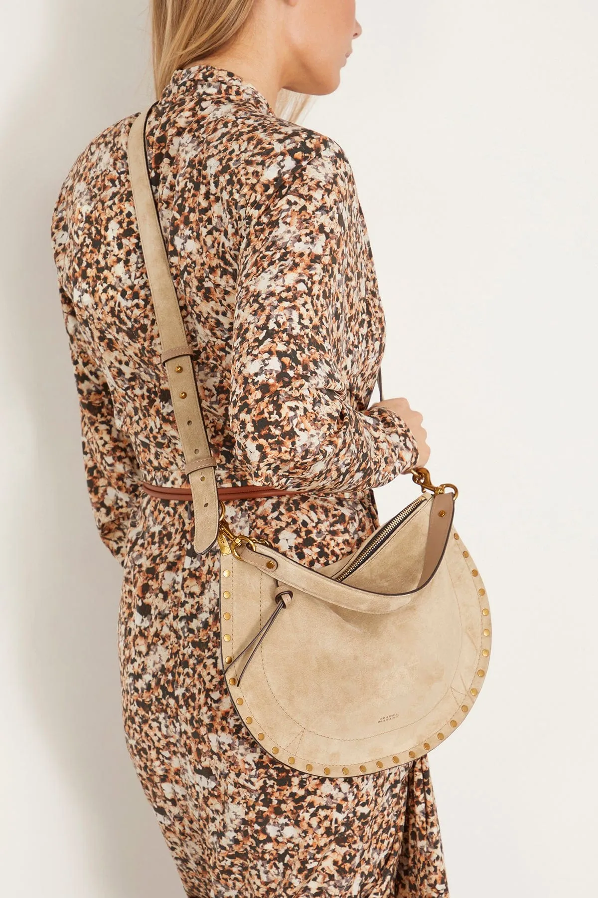 Oskan Soft Zipped Bag in Light Beige
