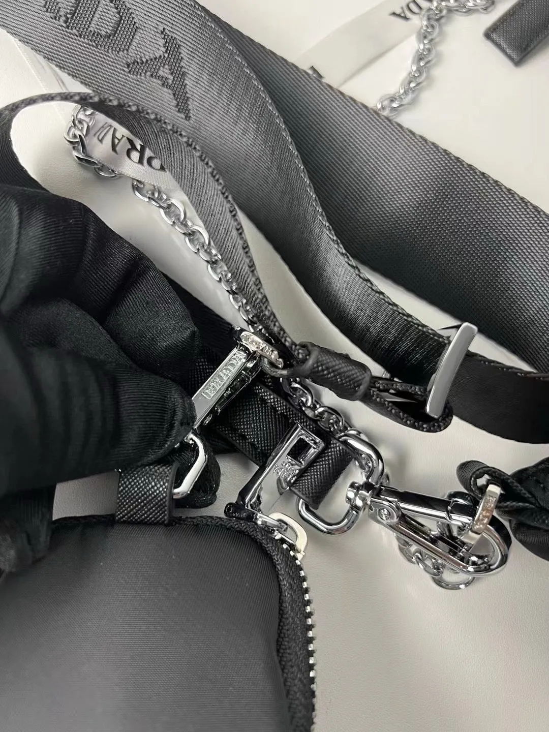 P Re-Nylon Padded Bag