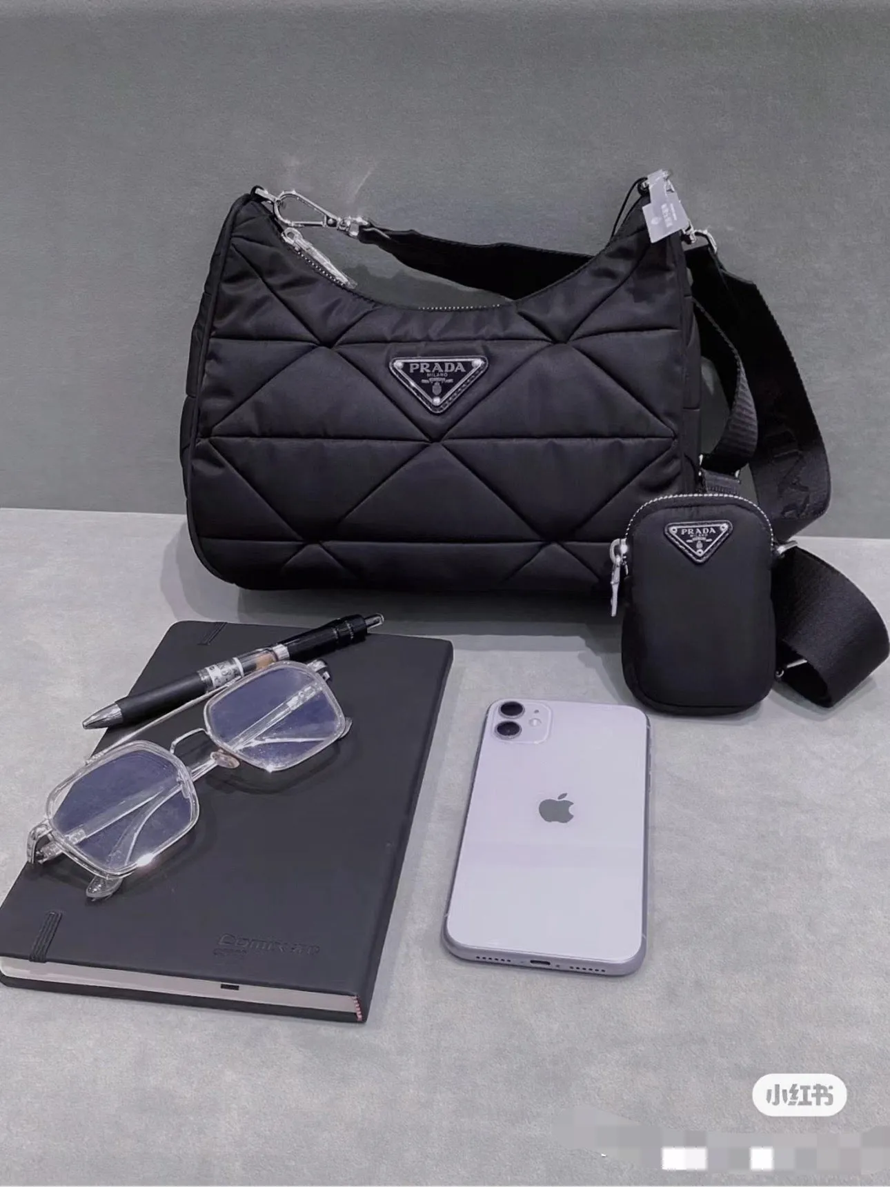 P Re-Nylon Padded Bag