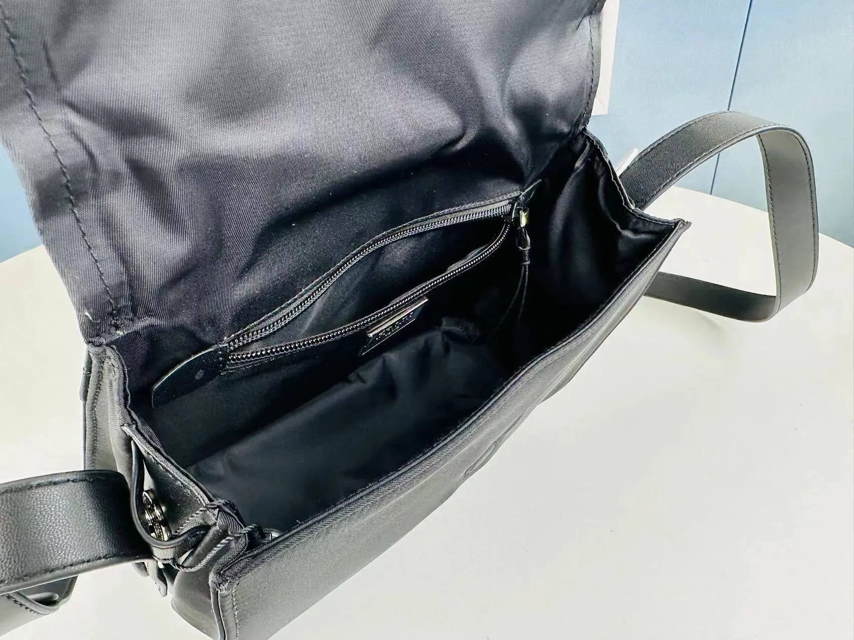 P Re-nylon Padded Shoulder Bag