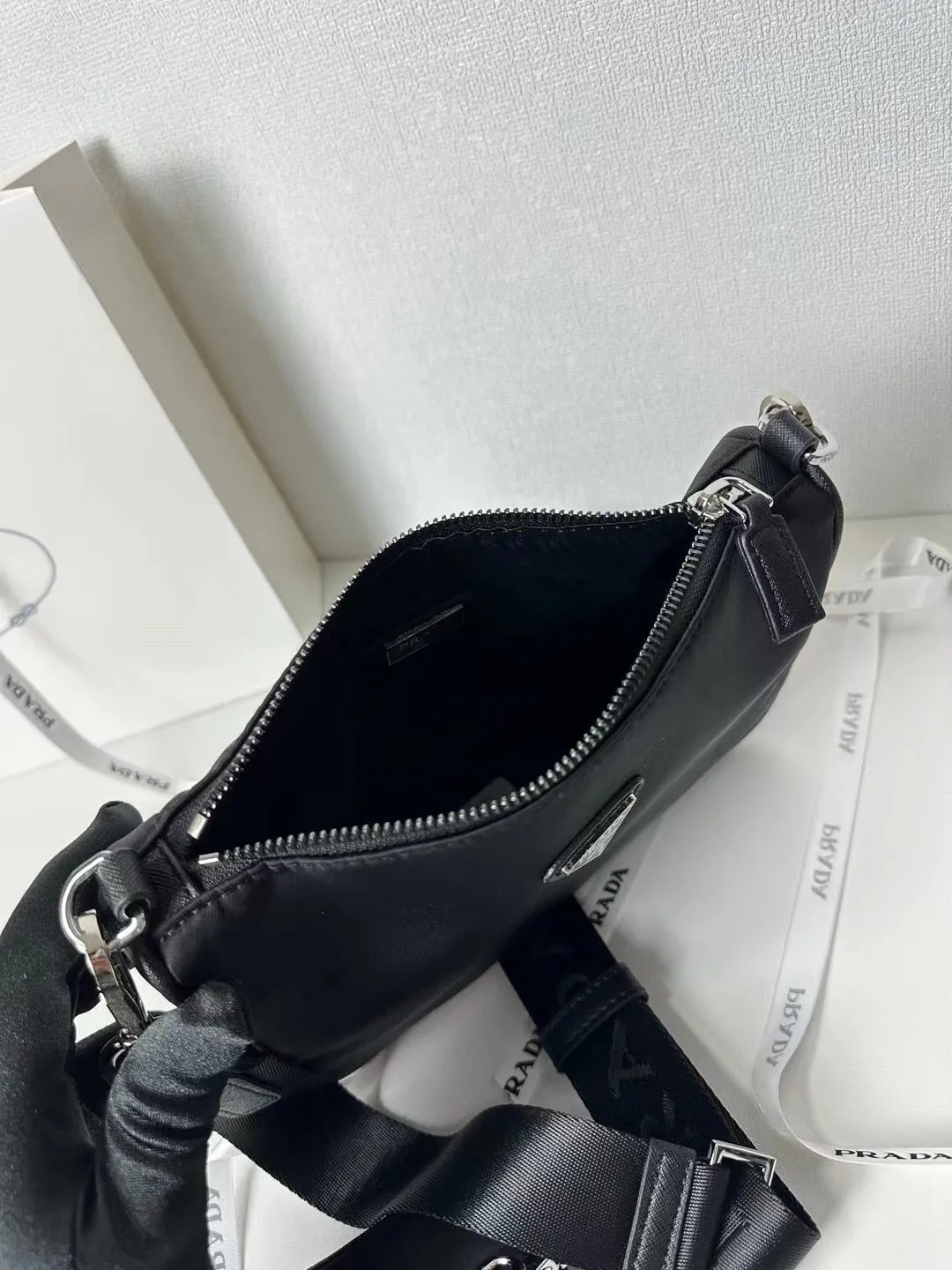 P Re Nylon Shoulder Bag