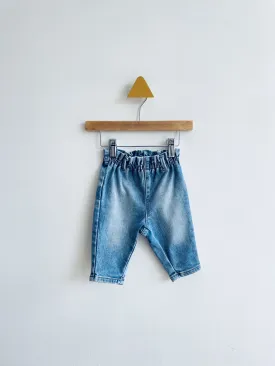 Paper Bag Waist Jeans // 6-9M