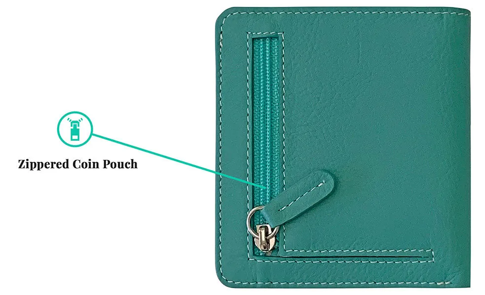 Personalized Genuine Leather Womens Mini Wallet