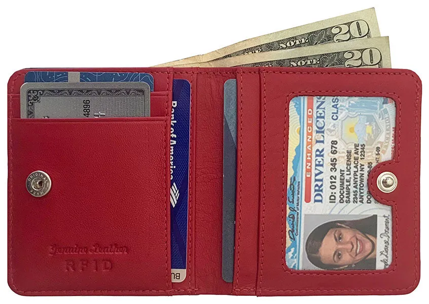 Personalized Genuine Leather Womens Mini Wallet