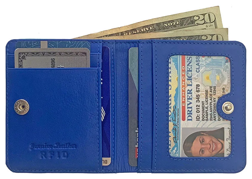 Personalized Genuine Leather Womens Mini Wallet