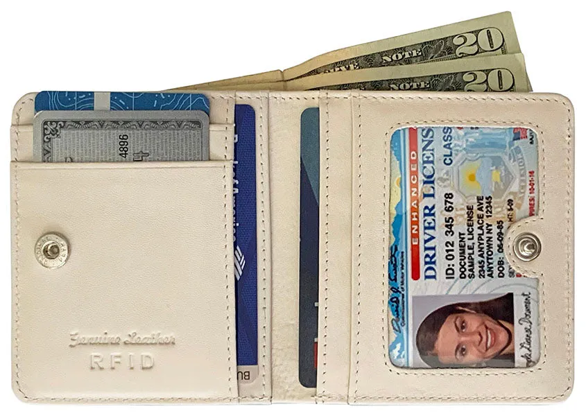 Personalized Genuine Leather Womens Mini Wallet