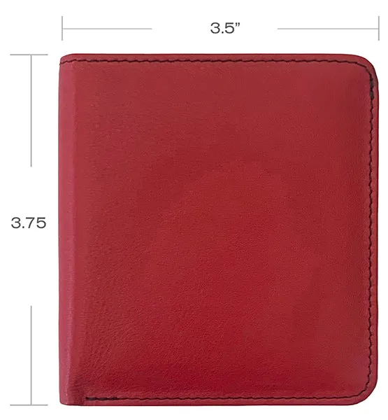 Personalized Genuine Leather Womens Mini Wallet