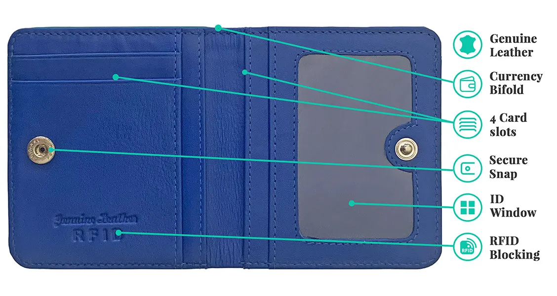 Personalized Genuine Leather Womens Mini Wallet